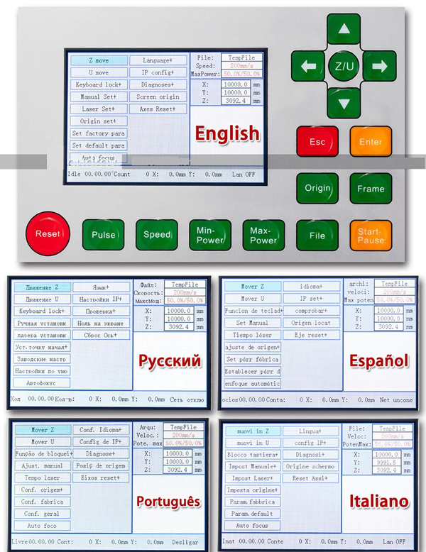 Operating interface