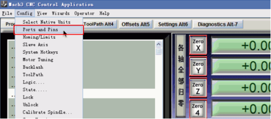 Set up Config--Ports and Pins