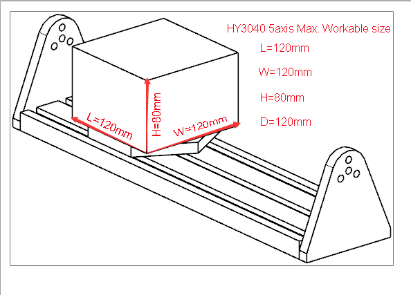 Fresadora Cnc Hy-3040 5 Ejes Fc502